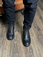 Чоловіче чорне шкіряне тепле взуття Niagara_brand 8833, фото 9