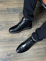 Чоловіче чорне шкіряне тепле взуття Niagara_brand 1283, фото 6