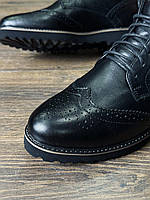 Чоловіче чорне шкіряне тепле взуття Niagara_brand 1283, фото 8
