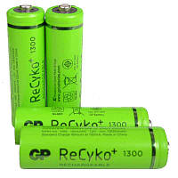 Аккумулятор никель-металлогидридный Ni-MH AA GP ReСyko, 1.2V (1300mAh), 4шт. в блистере