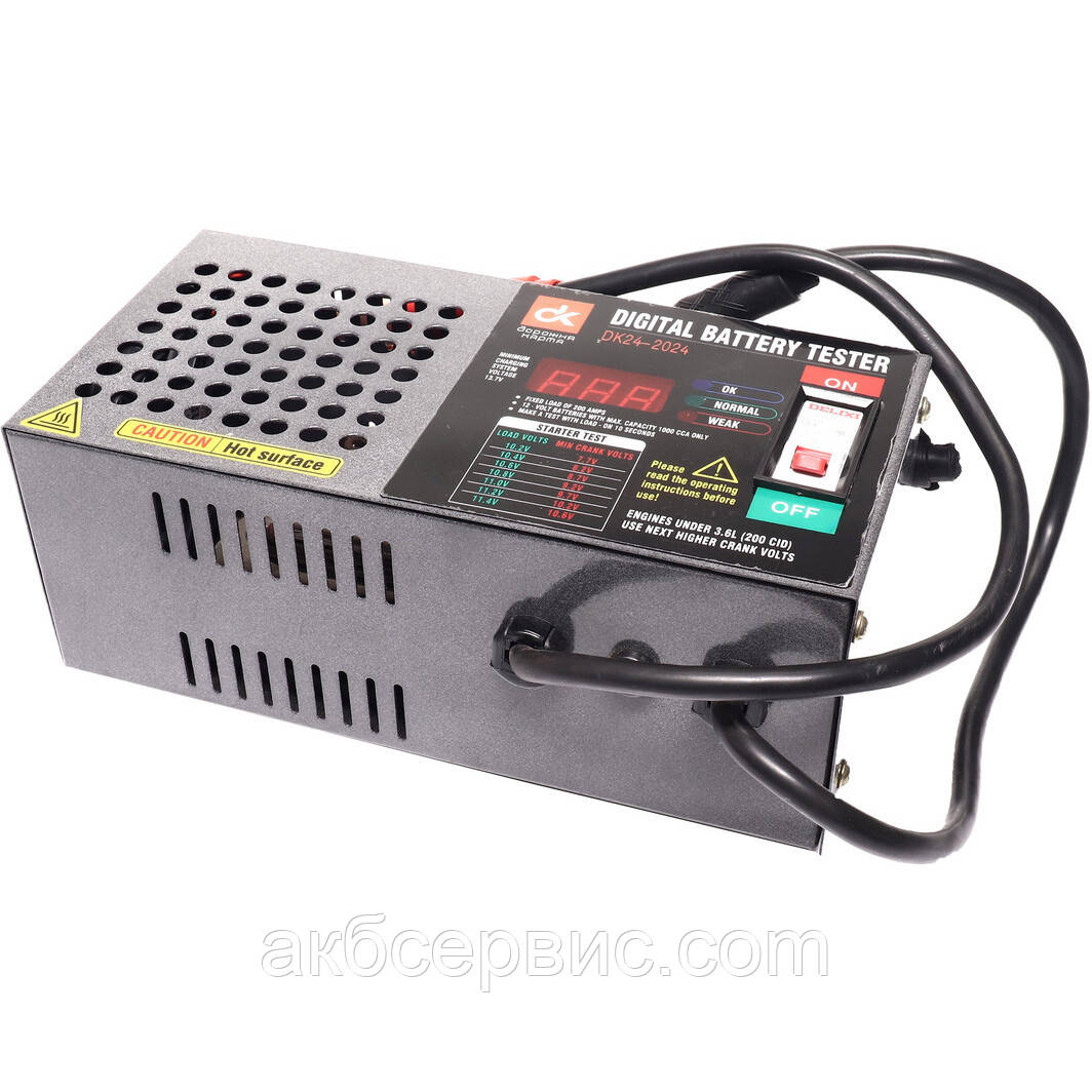 Тестер АКБ (навантажувальна вилка) Дорожня карта DK24-2024, фото 1