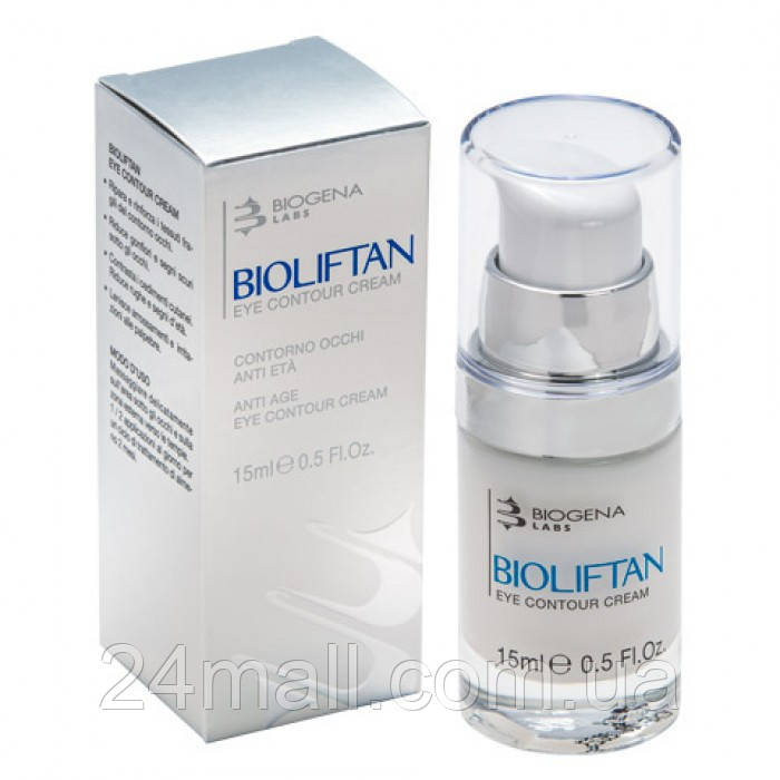 Омолоджувальний крем для повік з Botox-подібними пептидами Biogena Bioliftan Eye Contour Cream 15 мл