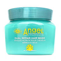 Маска подвійної дії для відновлення та живлення пошкодженого волосся Angel Professional Dual Repair Mask, 500 мл
