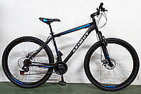 Велосипед гірський азимут Energy 29" GFRD 19" рама, чорно-синій