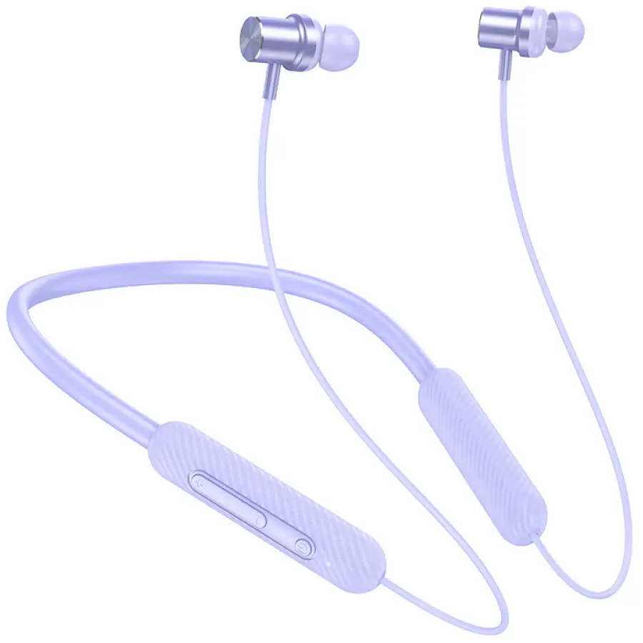 Безпровідні навушники з мікрофоном для спорту HOCO ES70 |500mAh| Фіолетовий, фото 1