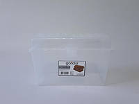 Контейнер харчовий пластиковий з кришкою для хліба Ємність для зберігання G455 Gondol 20,5*9 cm H 13,5 cm VarioMarket