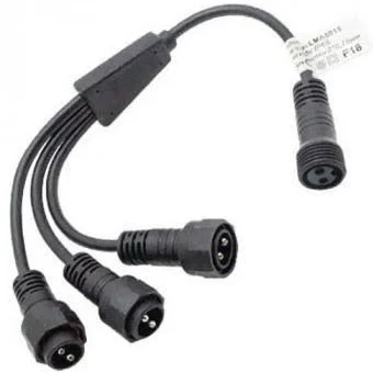 Переходник для гирлянды уличной IP65 Lemanso кабель 10см 2*0,75мм ...