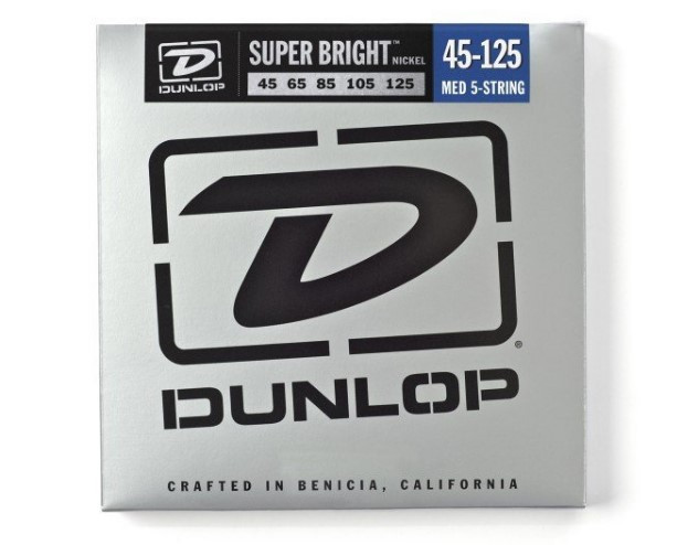 Струни для бас-гітари Dunlop DBSBN40125 Super Bright Nickel  (5стр.), фото 1