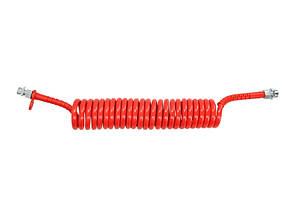 Шланг пневматичний спіральний М22 червоний (силікон)