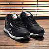 Чоловічі шкіряні кросівки (натуральна шкіра) чорні демісезонні, чоловіче взуття весна осінь, розмір 40 41 42 43 44 45, фото 2