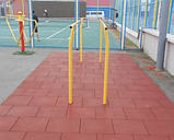 Безпечне гумове покриття для дитячих майданчиків 500*500 мм, товщина 20 мм, фото 2