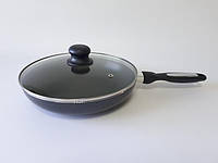Сковорода для жарки с антипригарным тефлоновым покрытием с крышкой D 26 cm H 6 cm L 43 cm VarioMarket