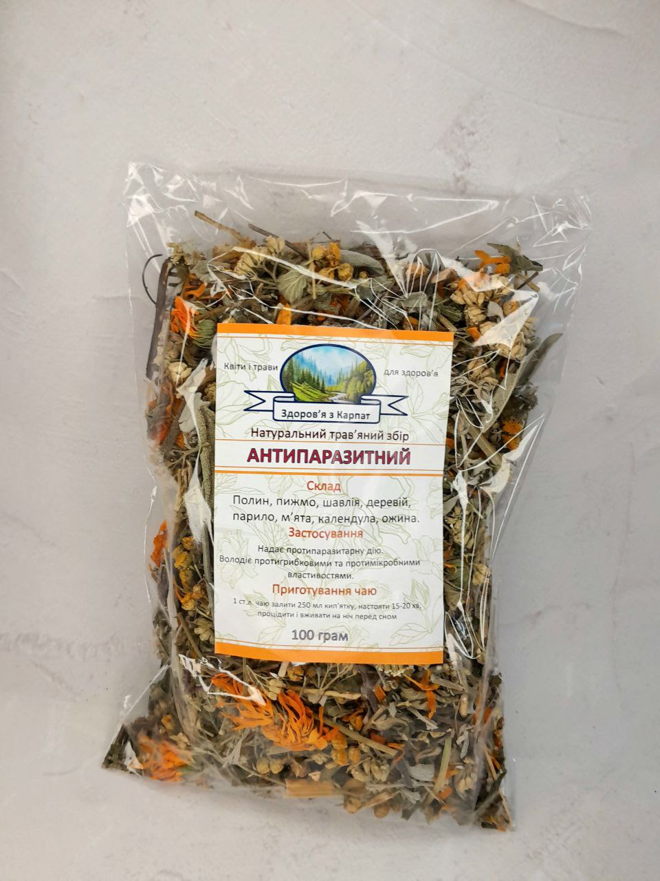 Карпатський чай "Антипаразитний" 100 г
