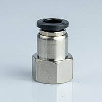 Фітинг пневматичний APCF06-01 прямий під трубку D6, різьблення R 1/8"