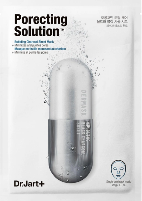 Киснева маска для обличчя очищення та звуження пор Dr. Jart+ Dermask Ultra Jet Porecting Solution 25 г поштучно, фото 1