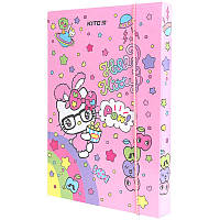 Папка для зошитів B5 KITE мод 210 картонна на гумці Hello Kitty HK23-210