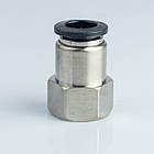 Фітинг пневматичний APCF08-02 прямий під трубку D8, різьблення R 1/4"