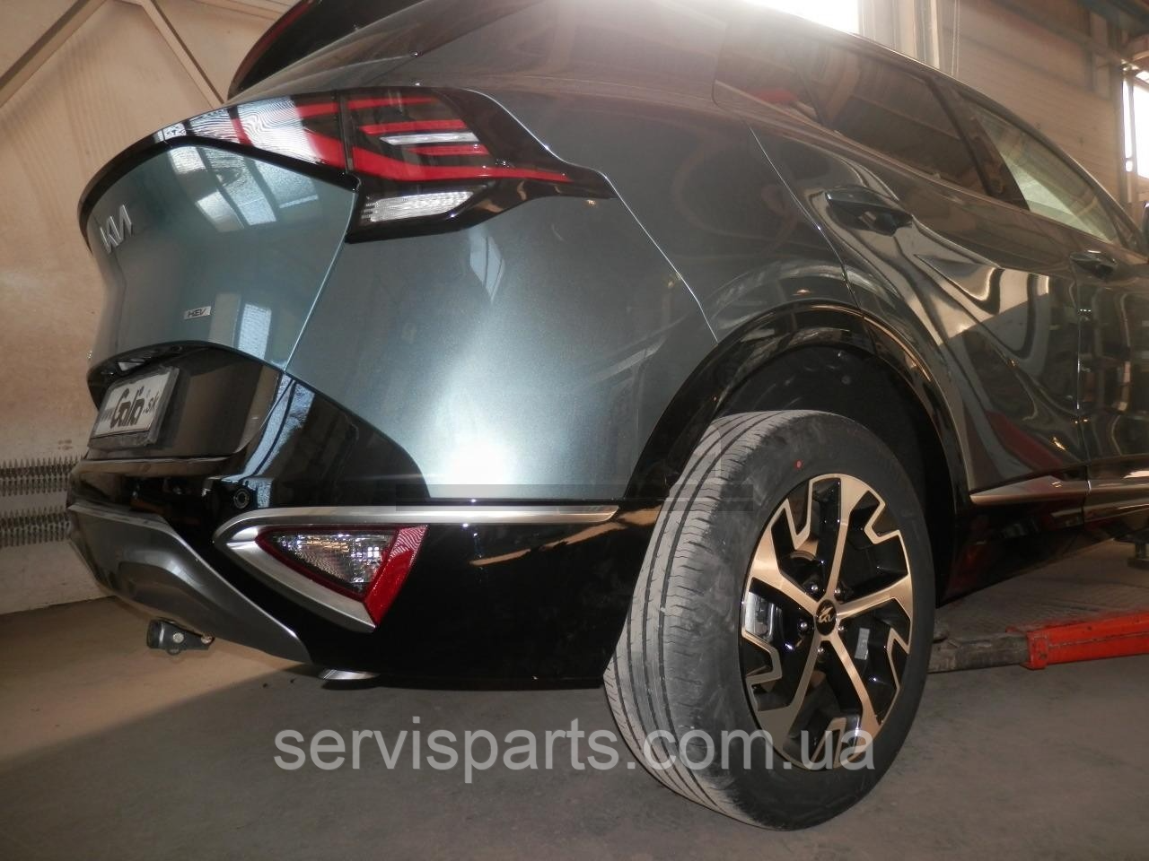 Фаркоп Kia Sportage V 2021- (Кіа Спортейдж 5) оцинкований автомат на ручці