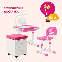 Комплект дитячих меблів FunDesk Bellissima Pink + FunDesk SS15W Pink