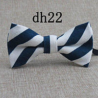 Детский галстук бабочка 6х10 см Handmade Бежево-Синий (2000000643977)