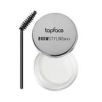 Моделирующий воск для бровей TopFace Brow Styling Wax прозрачный, 10 г.