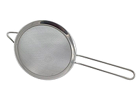 Сито дуршлаг маленькое кухонное круглое нержавейка с широкой окантовкой D 14 cm L 29 cm VarioMarket