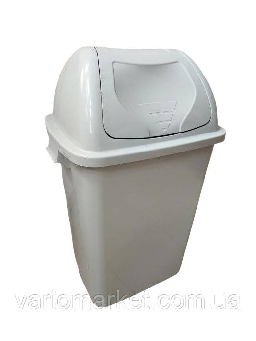 Бак для мусора пластиковый с качающейся крышкой Мусорный бак контейнер уличный для дачи 45*37 H 78 cm 65 л. - фото 2 - id-p2108387539