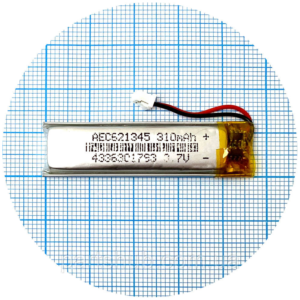 Батарея (акумулятор) універсальний 621345 48 х 12 х 6 мм  310 mAh 3.7V