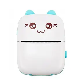 Міні принтер дитячий з 1 рулоном паперу, Дитячий термопринтер Mini Printer Bluetooth, фото 4