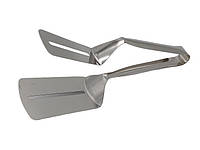 Щипцы-лопатка для яичницы кухонная из нержавейки Лопатка двойная металлическая L 25 cm VarioMarket