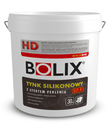 Bolix SIT-P баранчик Штукатурка силіконова з ефектом лотосу матова з грануляцією зерна 1,5 мм, 2,0 мм 30 кг - фото 1 - id-p2108394366