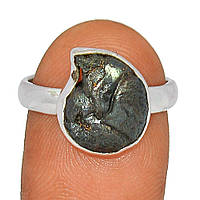 Пирит в Аммоните серебряное кольцо, 2225КП