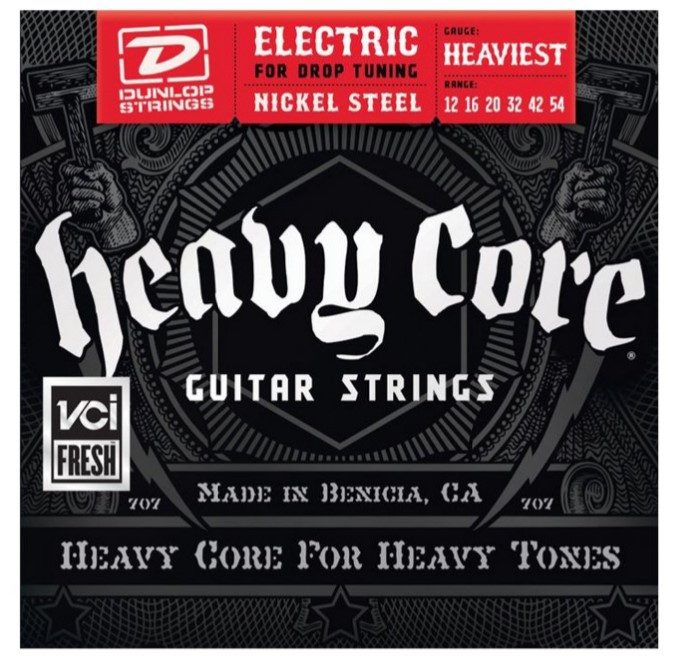 Струни для електрогітари Dunlop DHCN1254 Nickel Wound Heavy Core, фото 1