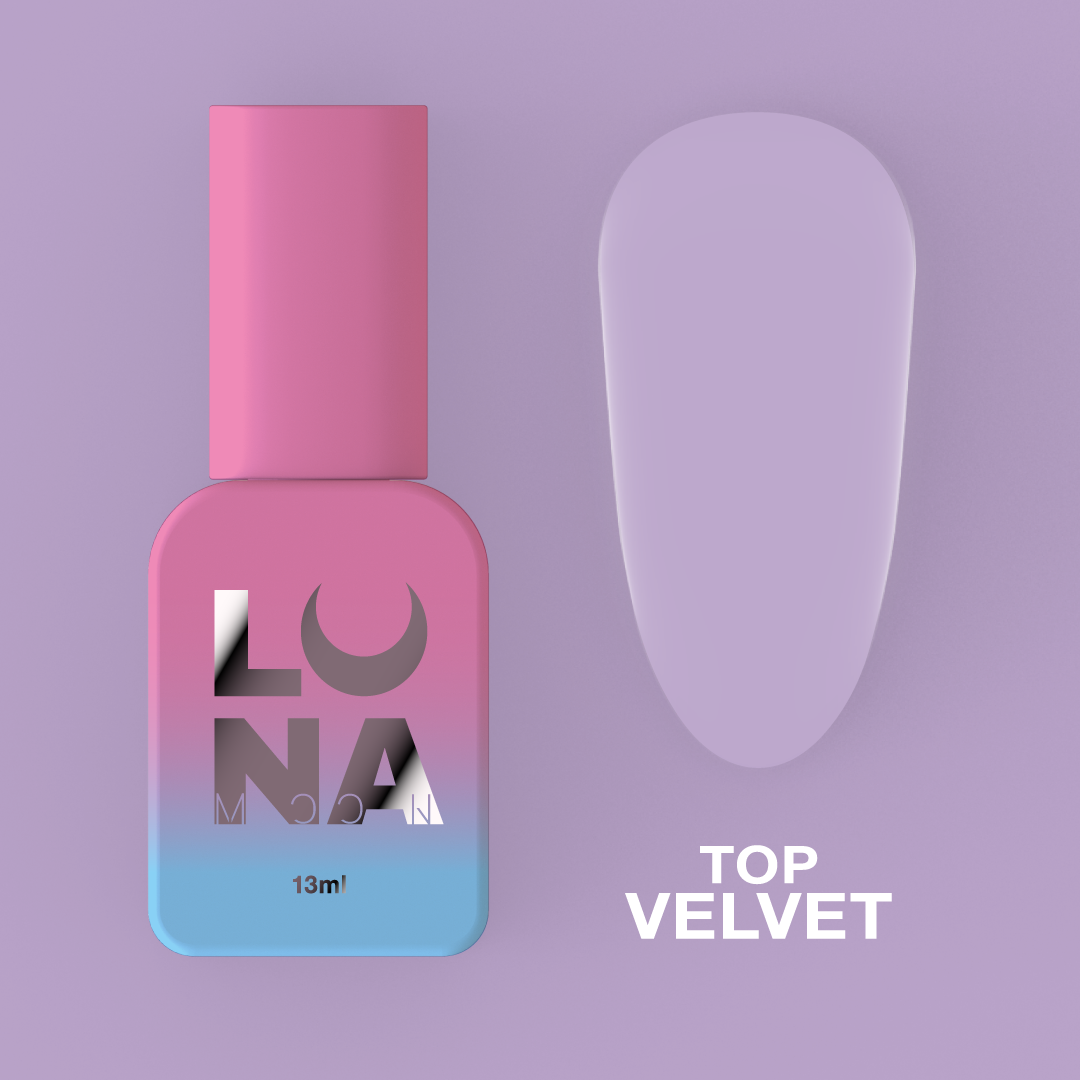 Матовий топ без липкого шару LUNAmoon Top Velvet 13ml