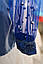 Вишиванка дитяча з довгим рукавом - реглан, вишивка - авторська, гладь,Онікс, колір - синій., фото 7