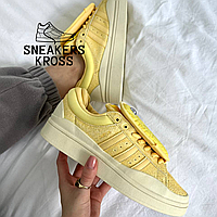 Кроссовки Adidas Campus x Bad Bunny Yellow, Женские кроссовки Адидас Бэд Банни желтые, campus cloud