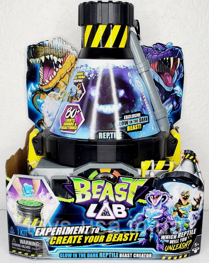 Ігровий набір Магічна лабораторія Рептилія Змія Beast Lab Reptile Beast Creator Glow-in-the-Dark, фото 1