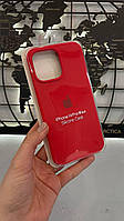 Чехол Silicone Case с микрофиброй для iPhone 14 Pro Max,Силиконовый чехол для Айфон 14 Про Макс(цвет красный)
