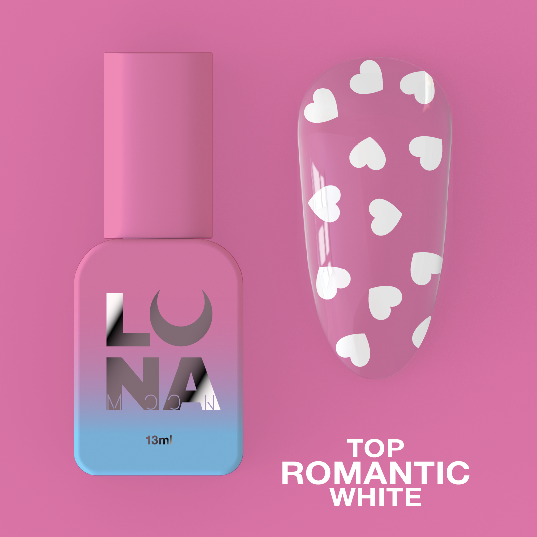Топ для гель-лаку LUNAmoon Top Romantic White 13ml