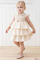 Платье бежевого цвета для девочки (68 см.) MYMIO baby