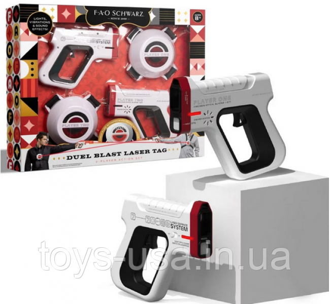 Ігровий набір для лазерних боїв для двох гравців FAO Schwarz Dual Blast Laser Tag Set