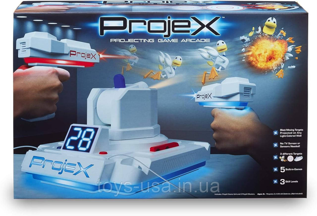 ВЖИВАНА Б/В Аркадна лазерна гра проектор качка Laser X ProjeX Image Projecting Arcade Game, фото 1