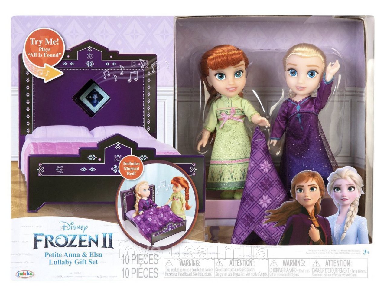 Ігровий музичний набір колискова ляльки Ельза та Анна крижане серце Disney Frozen Petite Anna & Elsa Lullaby