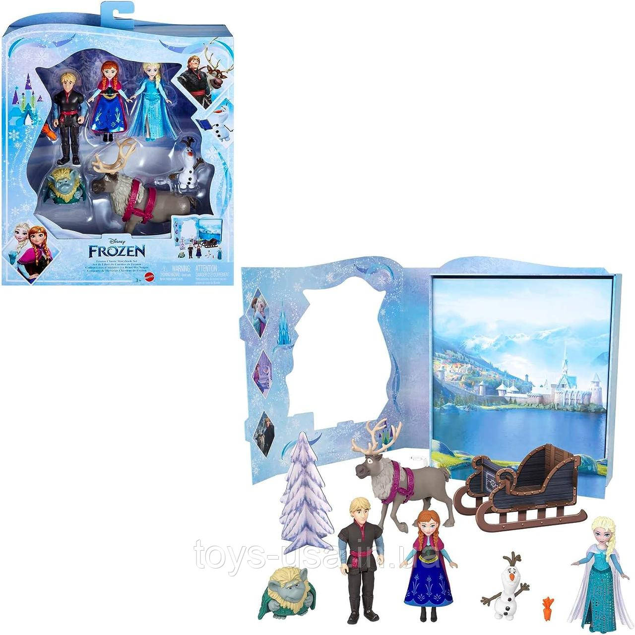 Збірник оповідань крижане серце ляльки Ельза та Анна Disney Frozen Anna & Elsa Storybook