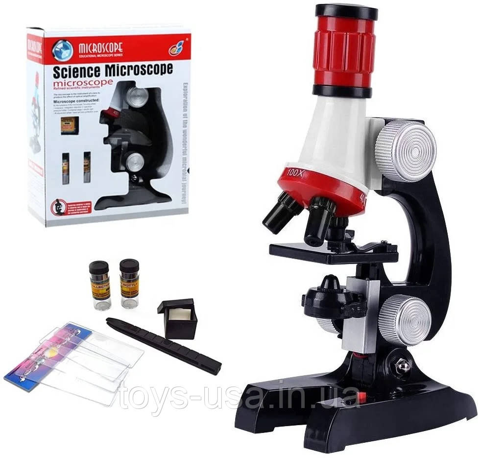 Микроскоп детский с подсветкой "Science microscope" арт. С 2121 - фото 1 - id-p2108417602