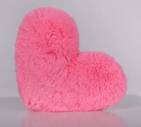 М'яке плюшеве серце-подушка 50 см Рожева, Яскраві подушки на диван