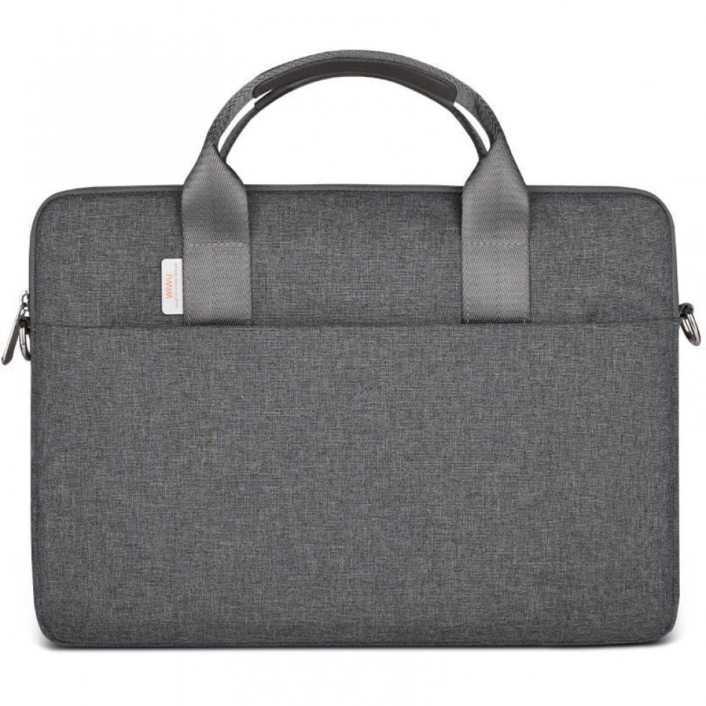 Сумка для ноутбука WiWU Minimalist Pro Laptop bag с ремешком 14" сіра