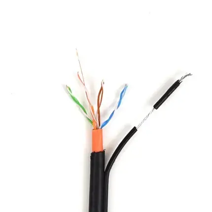 ATIS UTP 4*2*0.5-CU PVC-PE MP кат.5е (UTP-мідь зовнішній із несним дротом) бухта 305 м, фото 1