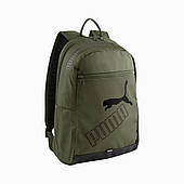 Рюкзак спортивний Puma Phase Backpack II 079952 03 (зелений, м'які ремені, об'єм 21 літр, бренд пуму)