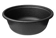 Таз пластиковий 12,5 літрів чорний Ø 30 см h=15 см (ХАРПЛАСТМАС)